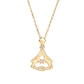 Diamond Shaped Gold Plated Necklace