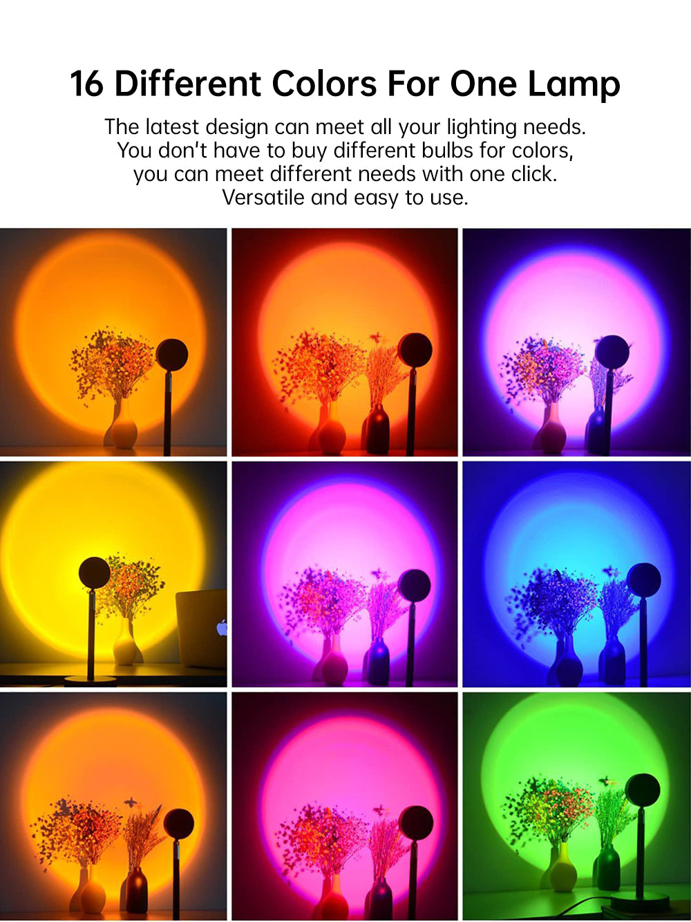 LED Sunset Projection Lamp